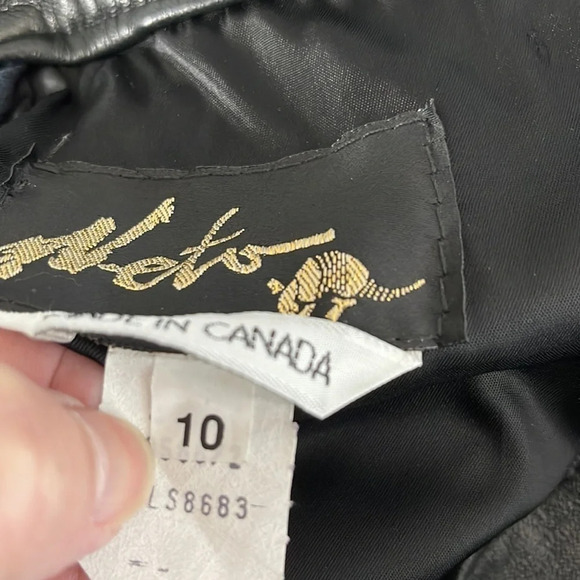 VINTAGE Neto 90s Leather Pencil Skirt Black Buttery Soft Back Slit Size 28 - Picture 9 of 11